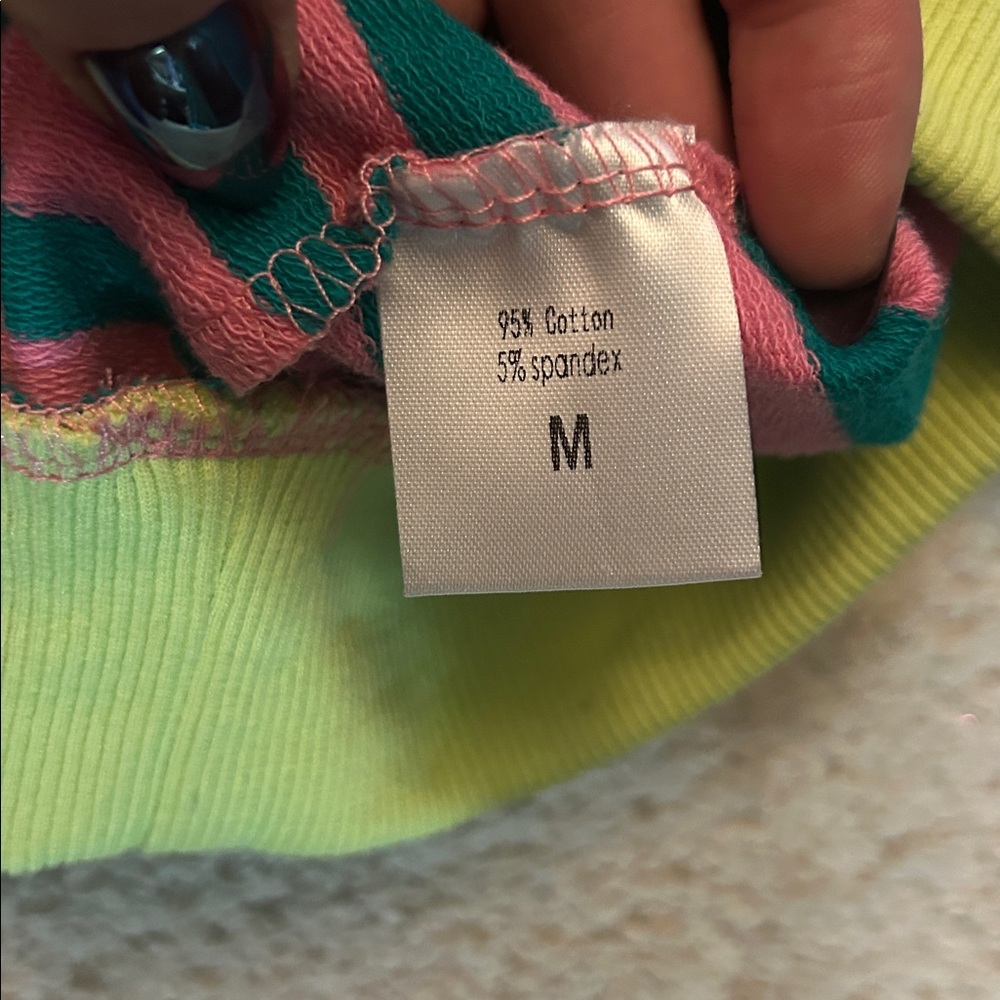 Women’s oversized striped sweatshirt crewneck long sleeve pullover- medium - Picture 6 of 7